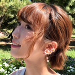 桃の花（イヤーカフ）