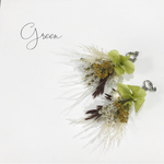 ボタニカル ❁ ピアス ・ イヤリング green