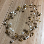 コットン風パール 小枝 ヘッドドレス 