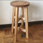 木製スツール アンティーク風 ６２cm