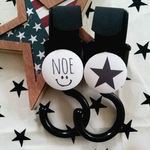 送料無料❤ベルトフック ストライプ シェブロン柄 可愛い  出産祝い モノトーン シンプル ストライプ にこちゃん スマイル フラミンゴ パイナップル柄