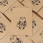 消しゴムはんこでポチ袋（パンダわいろ）