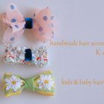キッズ・ベビーヘアクリップ3点セット・・・6