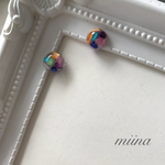 パールベージュキラキラピアス／イヤリング