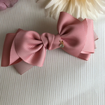 ピンクベージュ❤︎オペラリボン