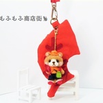 落ち葉のペッタンコポーチ☆紅葉狩りのクマちゃん