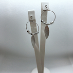 シルバーリーフのピアス