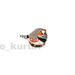 鳥 キンカチョウ プラ板ピンバッジ 2494