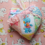 hana*ハンドメイド★ハートオーナメント♪レトロアニマルテレフォンバニーちゃん