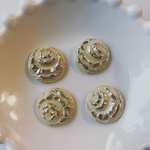 デッドストック  18mm カボション  ベージュ