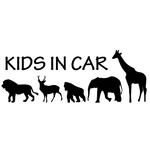 小) カッティングシート アニマル 動物 シルエット キッズインカー ステッカー
