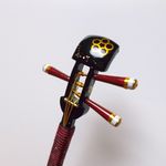 【syamimaturi様専用ページ】かんざし 「三味線」漆黒６９（家紋）