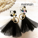 再再再販ドットチュールピアス♡イヤリング