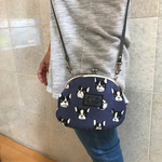 フレンチブルドッグのがま口ショルダーチビバッグ♪