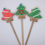 アイシングクッキー【クリスマス　クッキーポップツリー】