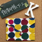 ☆御朱印帳入れ☆2冊用☆ご朱印帳ケース☆レトロドット柄☆モダン☆ミニポーチ☆母子手帳入れ☆