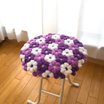 ☆送料込☆お花畑な円座クッション Purple (2L)