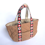  チロリアンテープの持ち手  tote-bag  