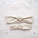 親子ヘアバンド＊クリーム色