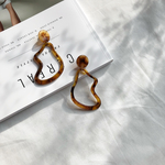 べっ甲deformed motif earring