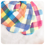  マルチカラー  カラフルブロックチェックのもくもくスタイ