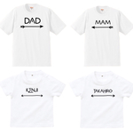 《4人家族用》家族でお揃いTシャツセット