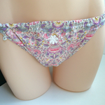 NEW 春  【リバティ プリント パステルカラーのピンクの花】ふんどしパンツ リンパよけショーツ ストレスフリー  下着 mameパンティ 送料込