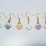 △□ピアス(さんかくしかくピアス)