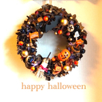  Halloween◇ハロウィンリース◇親子コウモリA