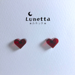《再販》ワンポイントハートピアス✳︎きゅんきゅんレッド✳︎
