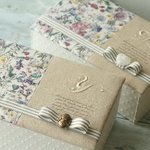 リバティと白糸刺繍のボックス