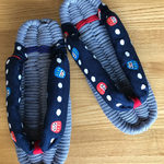 布ぞうり    ダルマの鼻緒  23cm