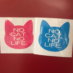 [オーダー] 《ステッカー》NO CAT,NO LIFE.《7cm》