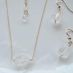 ☆14kgf　ホーランダイトinクォーツ　星入り水晶　ネックレス（728）