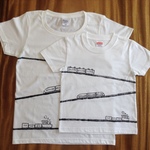 らくがきTシャツ   親子電車
