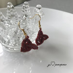 【SALE】3Dねじねじピアス or イヤリング【red】