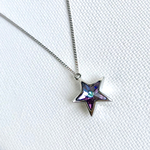 メンズも！大人カラーswarovski星の詩ネックレス