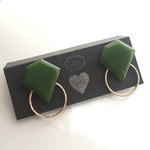 シンプルカボションフープ