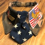 犬・猫の首輪　28～31　cocoちゃんネクタイチョーカーNEO　茶カモフラージュ・ミリタリー・空軍・星