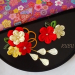 《 オーダー品 》つまみ細工髪飾り♡