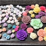 大量！薔薇カボションアソートセット
