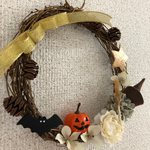 フラワーアレンジメント ハロウィンリース