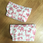 ピンクの動物園、お弁当袋（横入れ 封筒型）