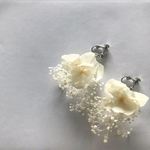 かすみ草 あじさい ❁ イヤリング/ピアス