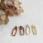 square hoop swing earring