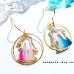 【送料無料】うさぎのお尻/ピアス/イヤリング/樹脂ピアス/樹脂イヤリング