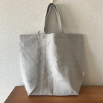 リネンのエコバッグ きんちゃく付き
