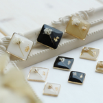 square かすみ草のピアス/イヤリング 3サイズ