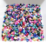 値下げSALE ５０g→１００g 染色シェル 天然石（穴なし）yumiandyumiオリジナルMIX 