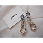 silver chain earring シルバーチェーンイヤリング